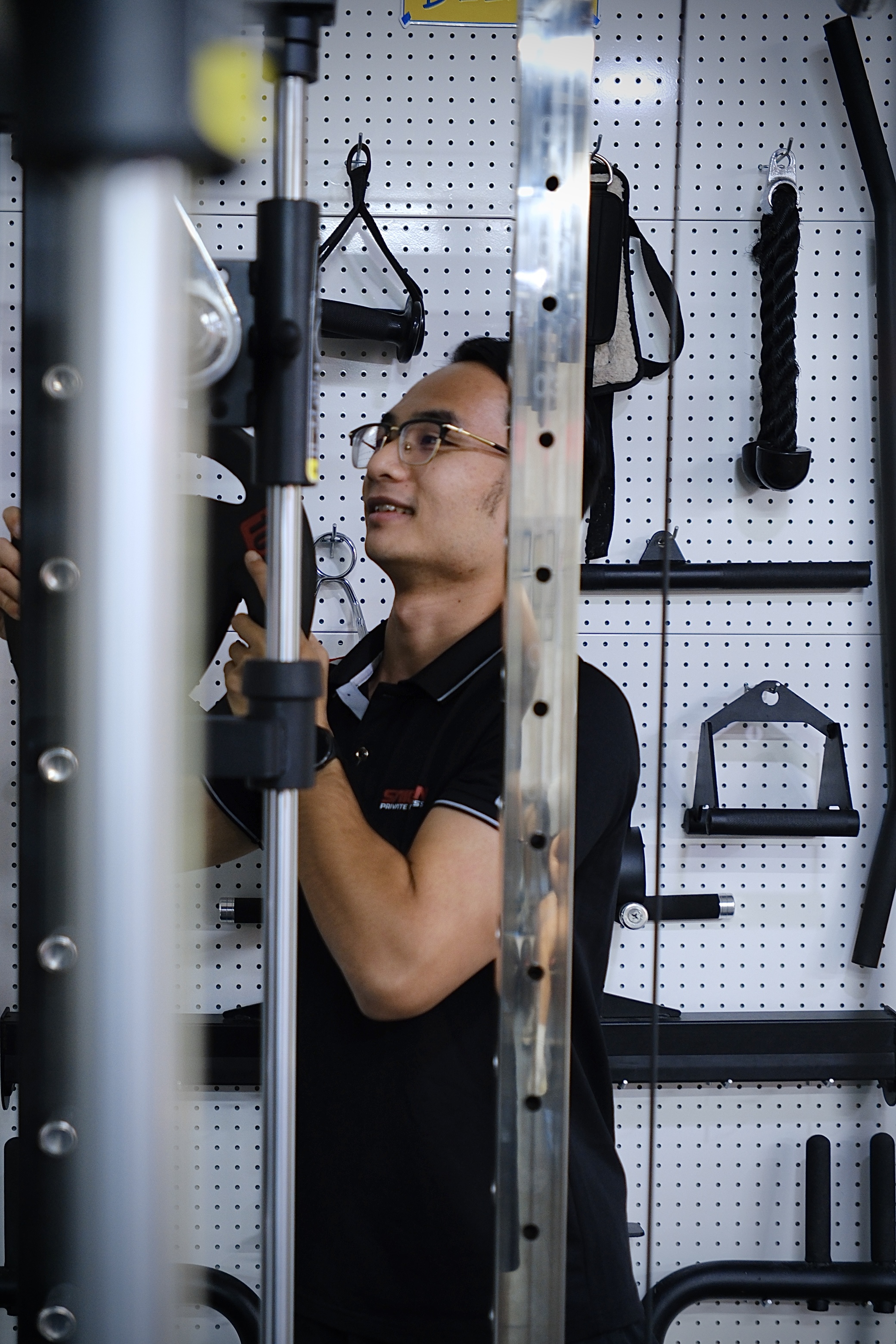 Stretching area inside Saigon Private Fitness